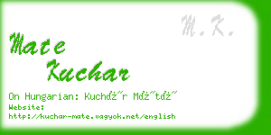 mate kuchar business card